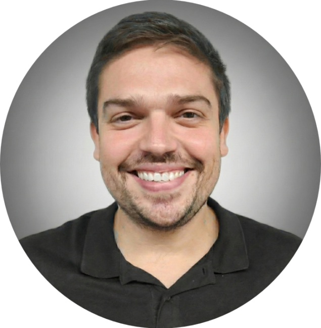 foto perfil redonda - fundo cinza